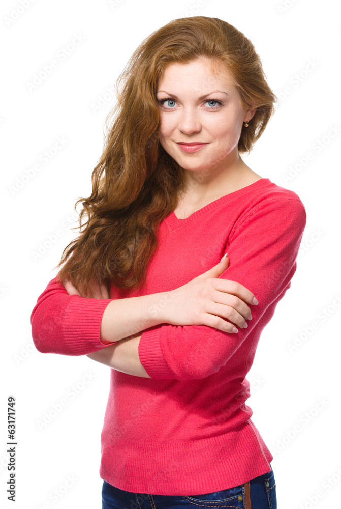 Portrait of a happy young woman Portrait of a happy young woman