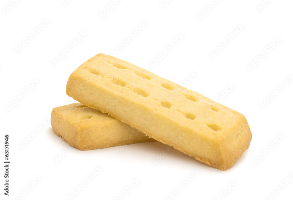 Butter cookies isolated