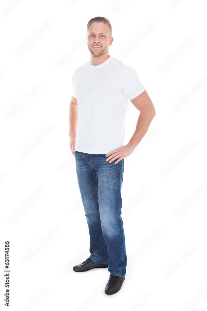 Friendly relaxed young man