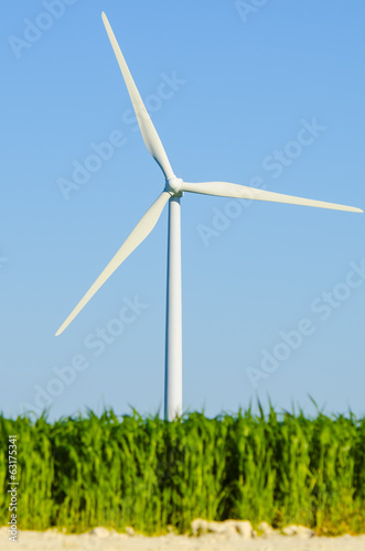 Windmills to generate wind power © KikoStock