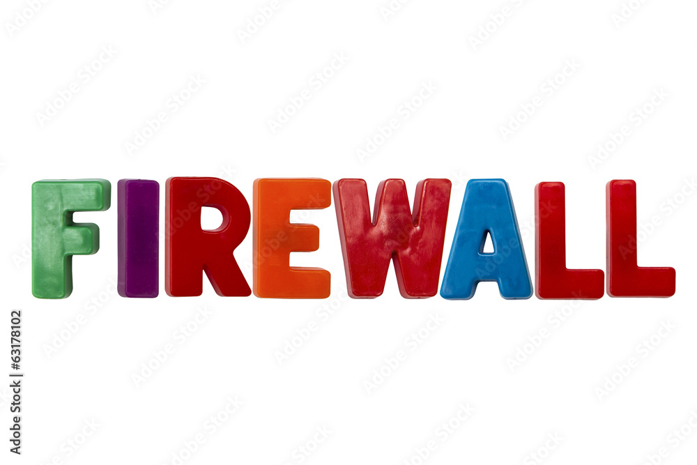 Letter magnets FIREWALL