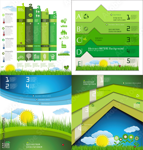 Modern ecology Design Layout collection