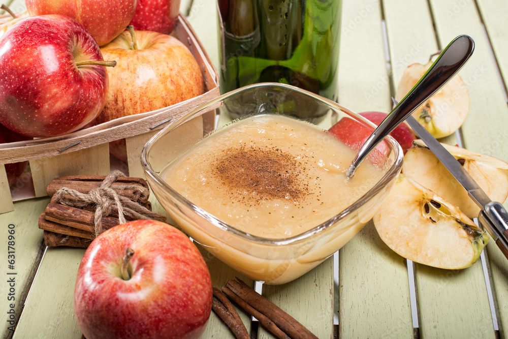 Healthy Organic Applesauce with Cinnamon Healthy Organic Applesauce with Cinnamon