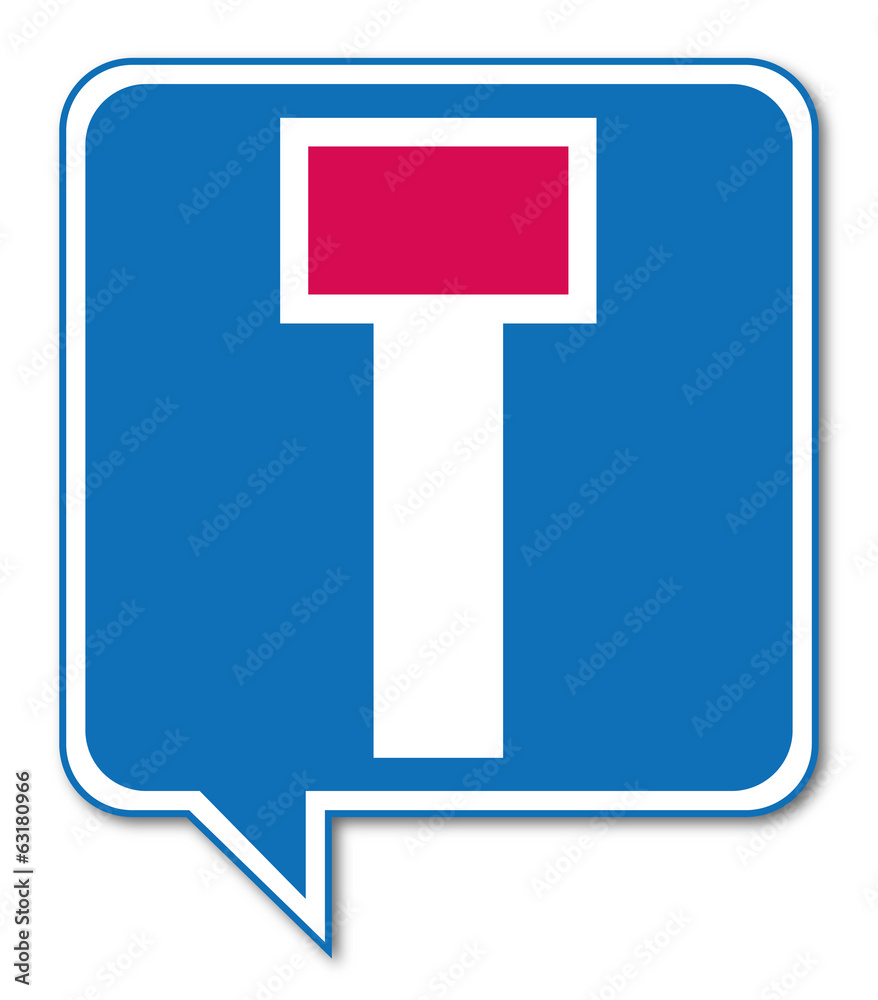 Logo voie sans issue. Stock Vector | Adobe Stock