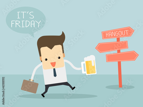 friday after work let's go to party