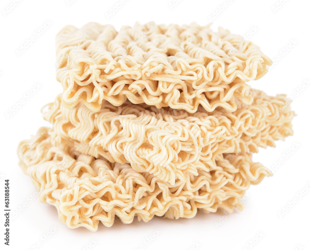 Instant noodles isolated on white Instant noodles isolated on white