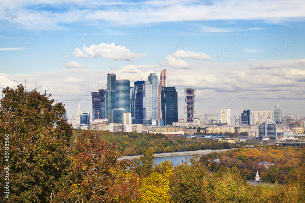 View of Moscow from the observation deck View of Moscow from the observation deck
