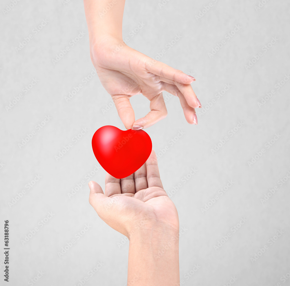 Obraz premium Heart in hands