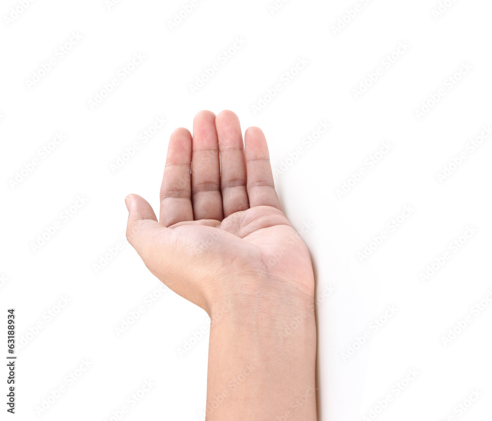 Open palm hand gesture Open palm hand gesture