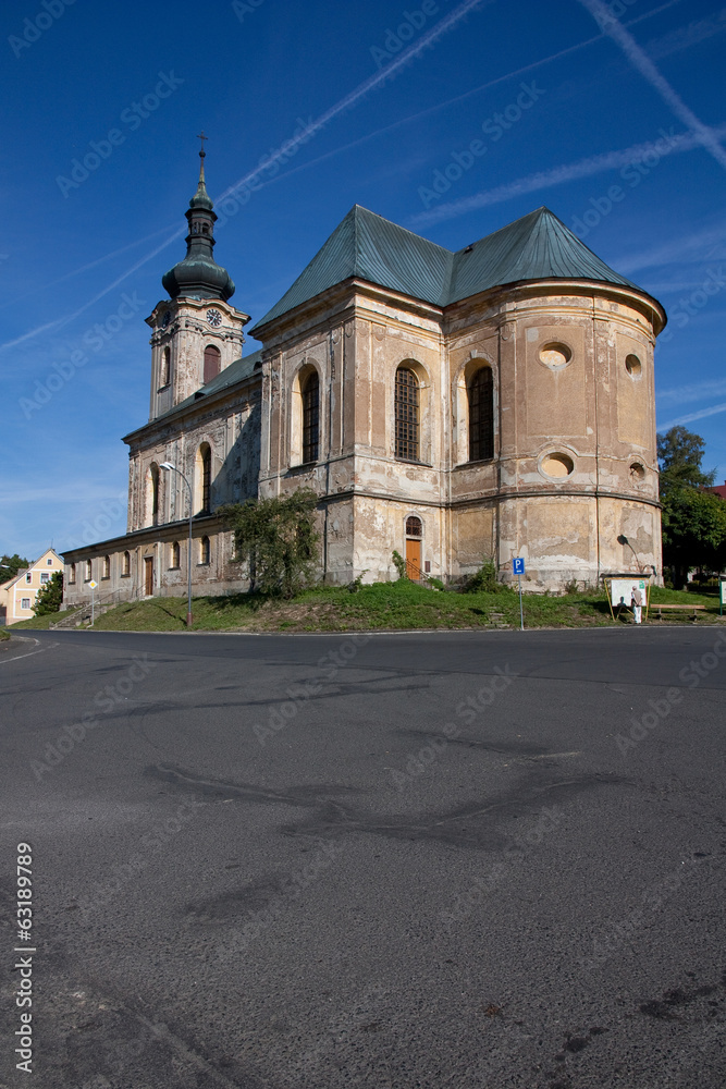 Obraz premium Church, Tepla, Czech Republic, 2013