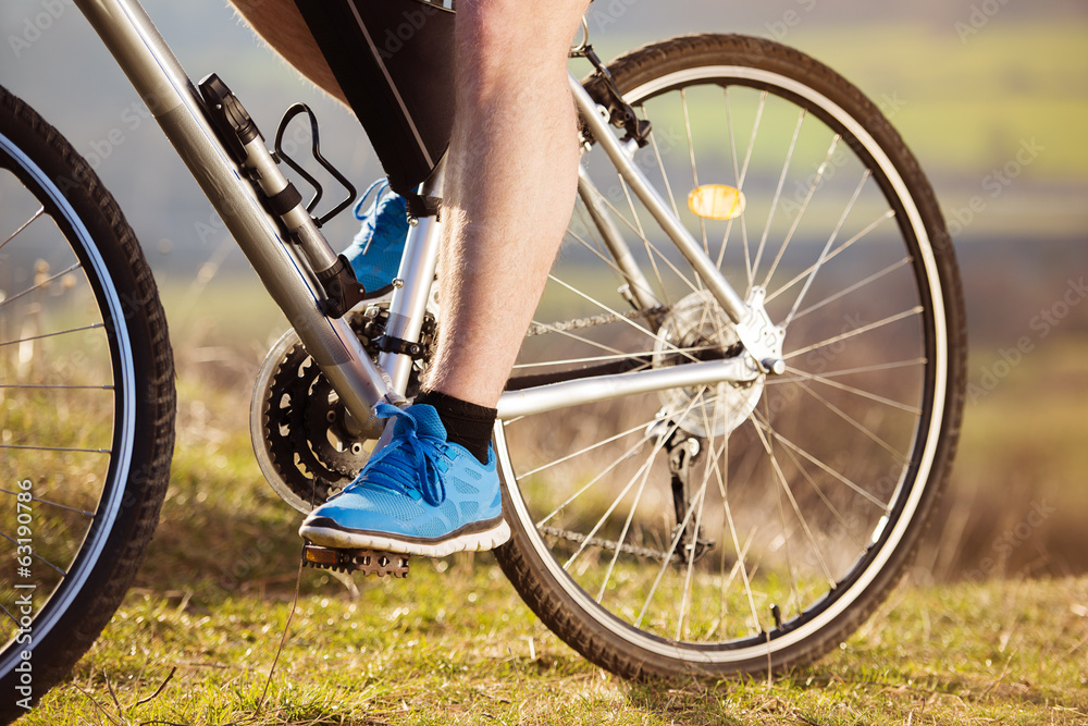 Fototapeta premium Mountain biker
