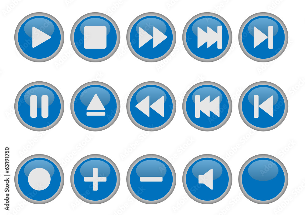 Button blau Button blau