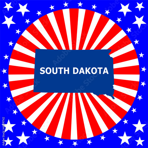 map of the U.S. state of South Dakota