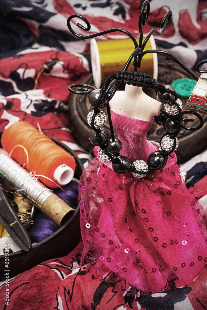 Fototapeta premium seamstress for needlework