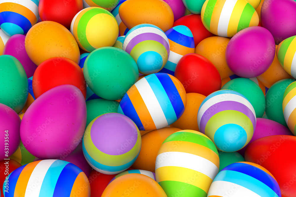 Colorful easter eggs Colorful easter eggs