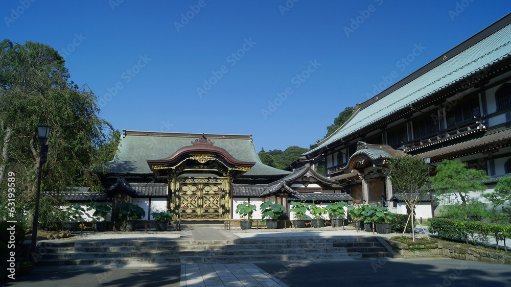 鎌倉　建長寺　唐門 外側　大庫裏　神奈川県