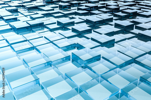 Slika na platnu abstract glass cubes background