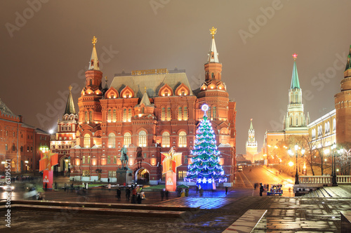 Moscow. Historical Museum. Christmas tree