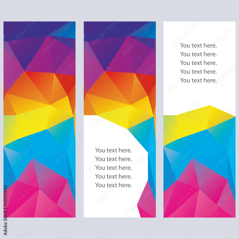 Abstract vector banners.