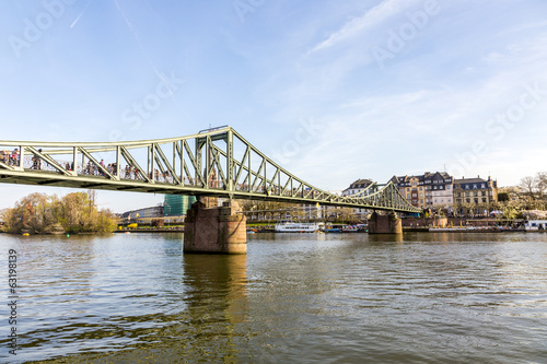 river main with bridge eiserner steg