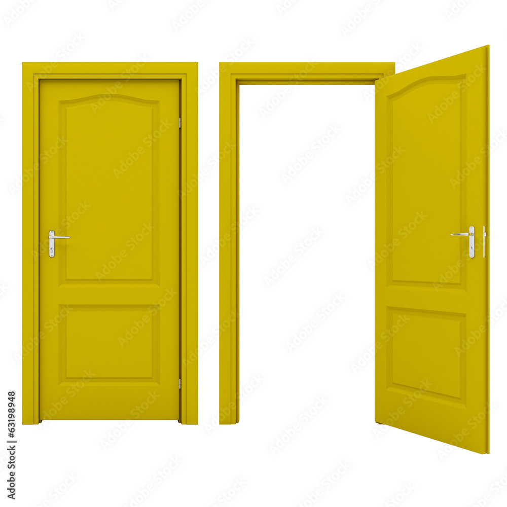 Open yellow door Open yellow door