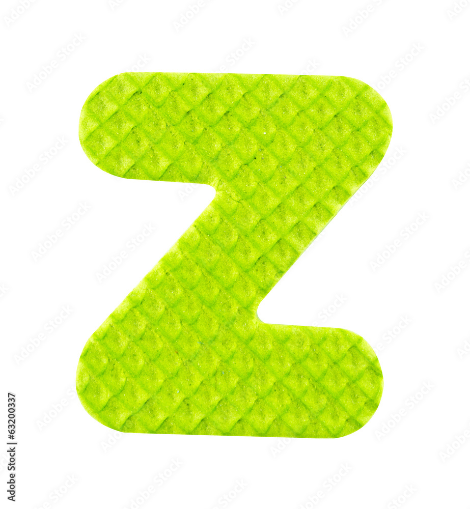 Z letter, Alphabet isolated on white background Z letter, Alphabet isolated on white background