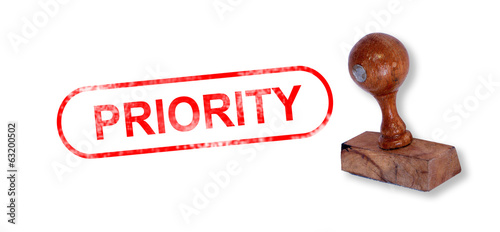 Photos PRIORITY Rubber Stamp
