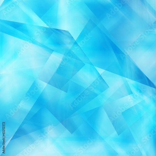 Abstract Blue Triangle Background © malija