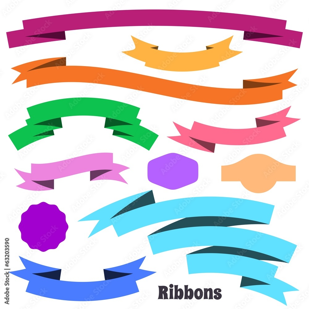 Obraz premium Ribbon banners