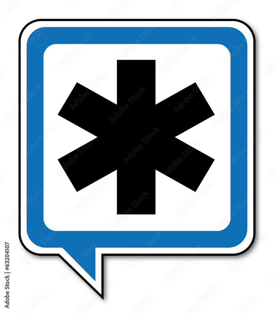 Fototapeta premium Logo ambulance.