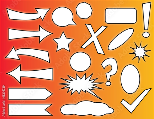 Comics bubbles collection