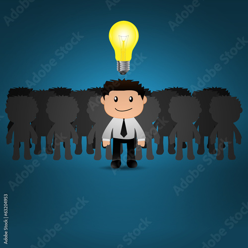 Businessman bright idea.EPS10
