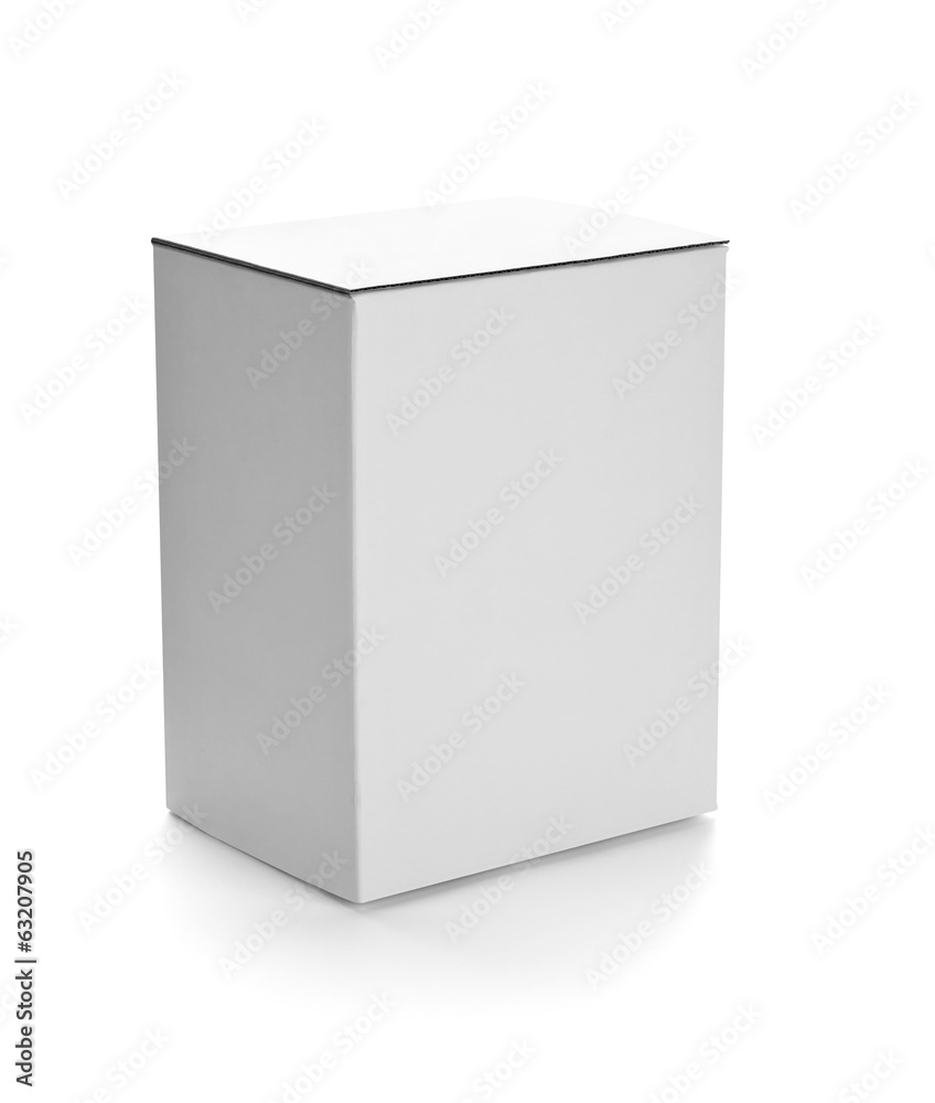 white box container template blank package white box container template blank package