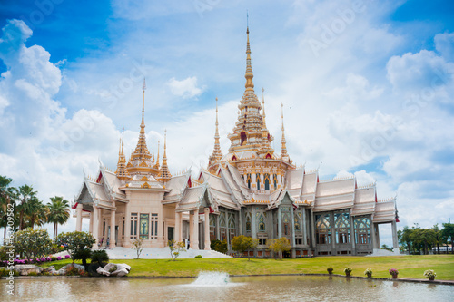 Thai temple landmark in Nakhon Ratchasima or Korat, Thailand