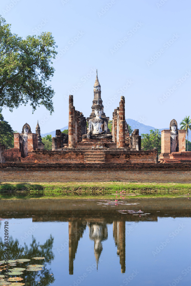 Obraz premium Wat Maha That, Shukhothai Historical Park, Thailand