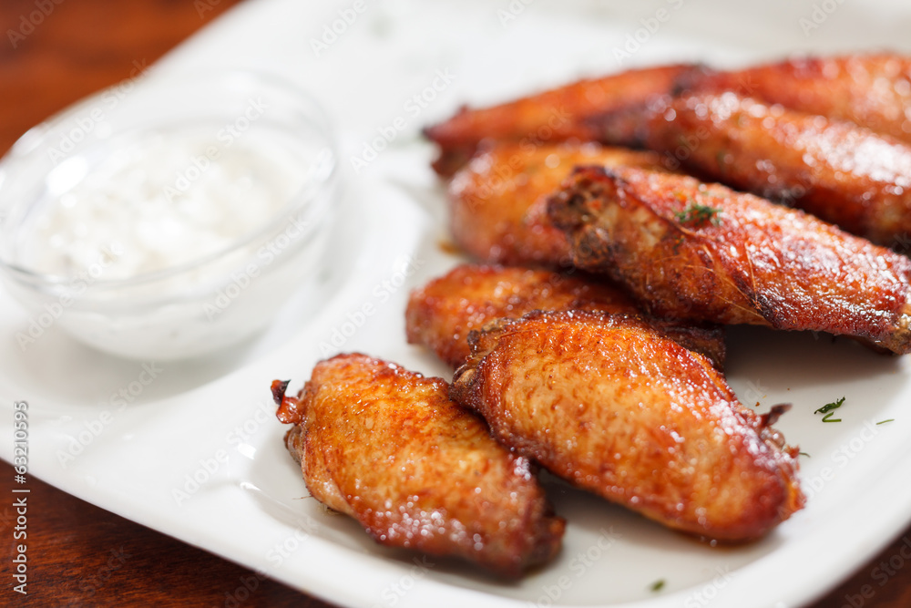 Chicken wings with sauce Chicken wings with sauce