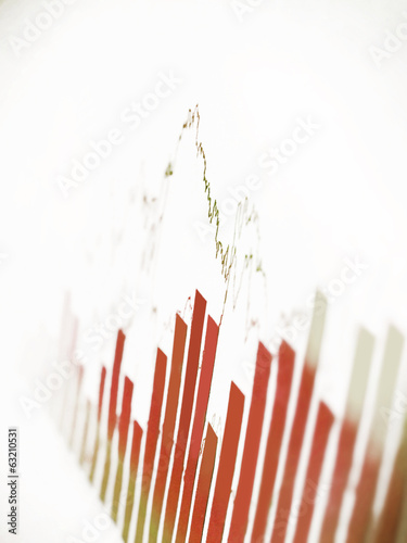 3d Render Stock Market Graph With Going Up Arrow