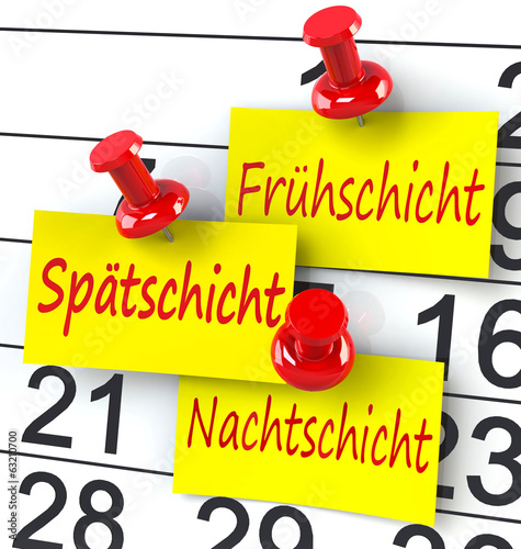 Frühschicht Spätschicht