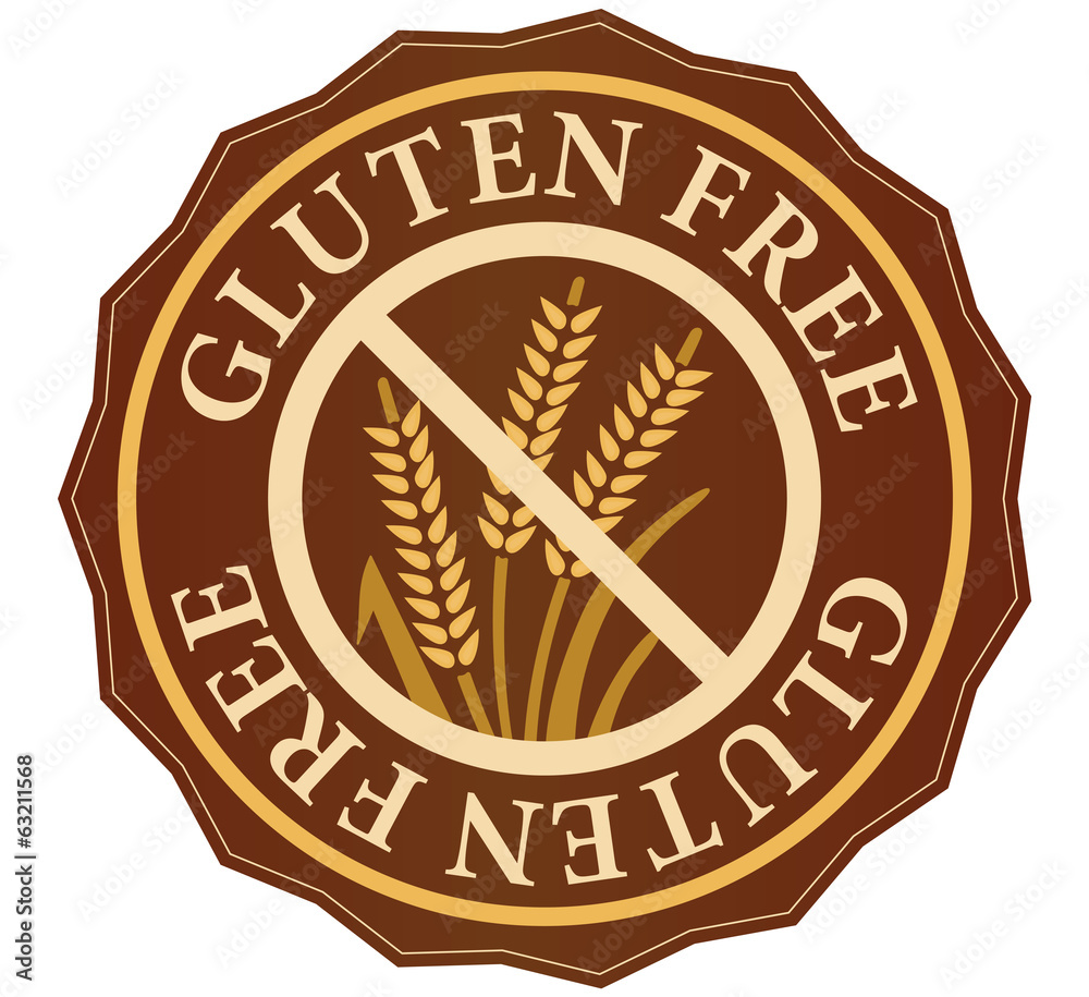 gluten free sticker Stock-Illustration | Adobe Stock