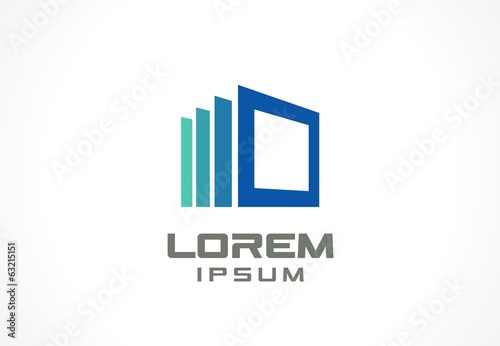 Icon design element. Abstract logo idea for business company.