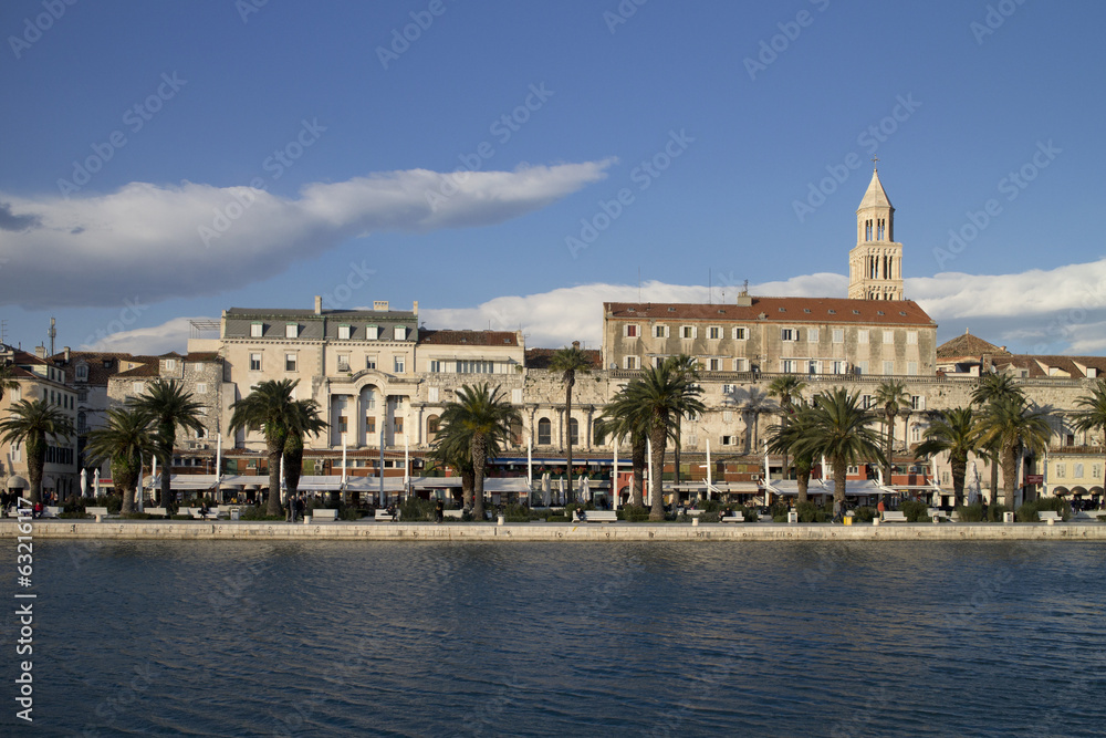 Split, Diocletian palace and St Domnius cathedral