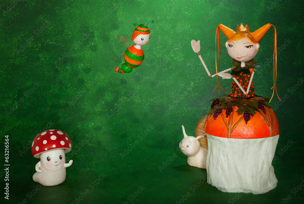 Fototapeta premium Small puppets