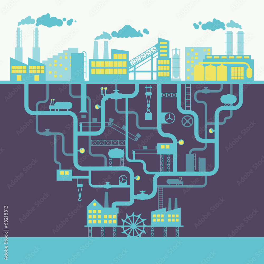 Industry background print Industry background print