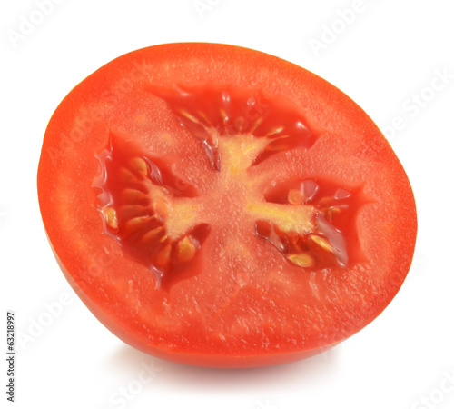 Wallpaper Mural Tomato slice isolated on white Torontodigital.ca