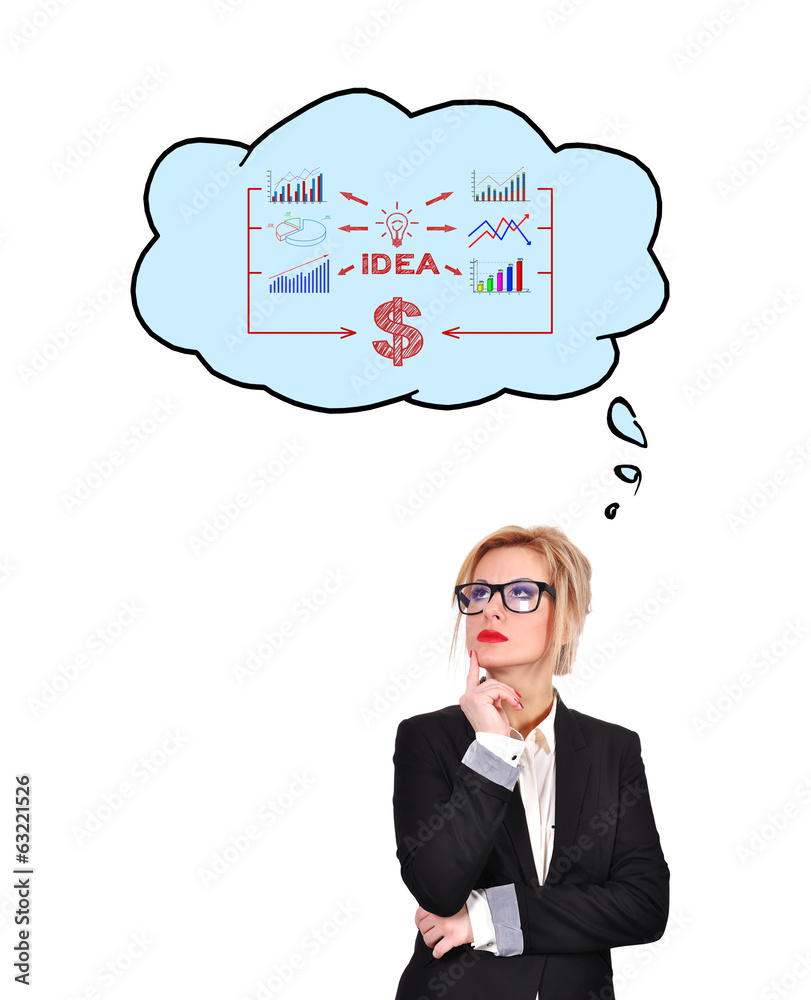 businesswoman thinking businesswoman thinking