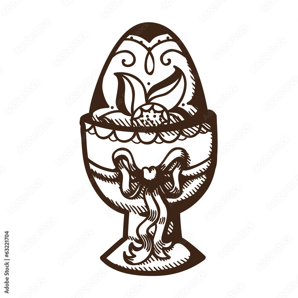 Egg with pattern. Egg with pattern.