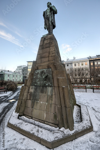 Jon Sigurdsson in Reykjavik, Iceland photo