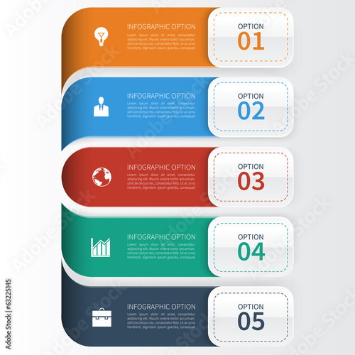 Modern Business  Infographics Options Template