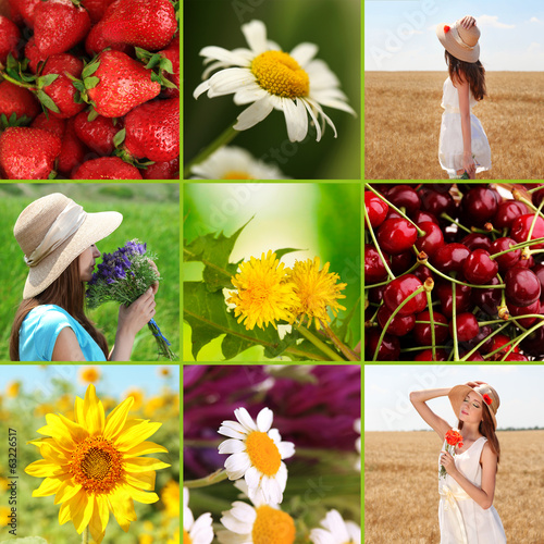 Collage of summer time