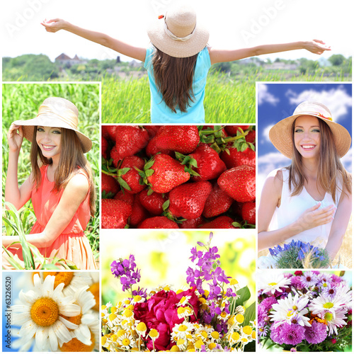 Collage of summer time